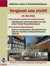 Einladung Jüdisches Leben in Rauischholzhausen