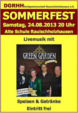 Sommerfest DGRHH Green Garden in der Alten Schule Rauischholzhausen